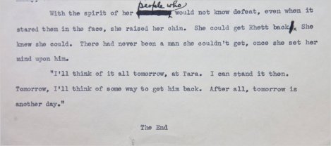 Gone With the Wind Ending