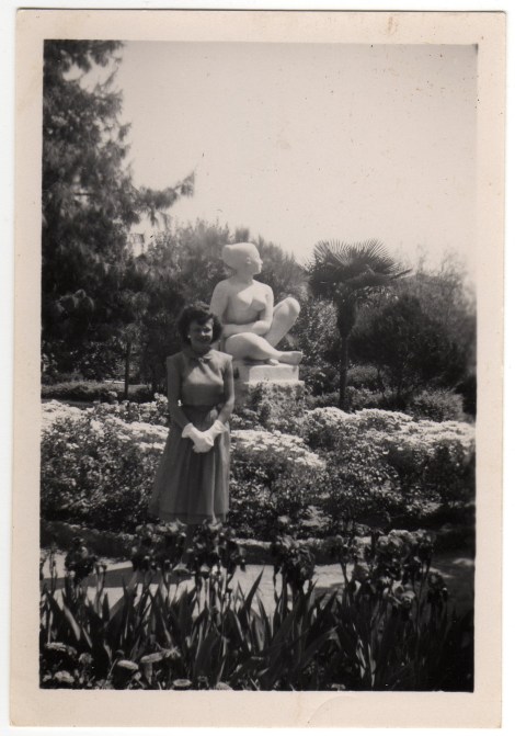 Betty In Exotic Garden